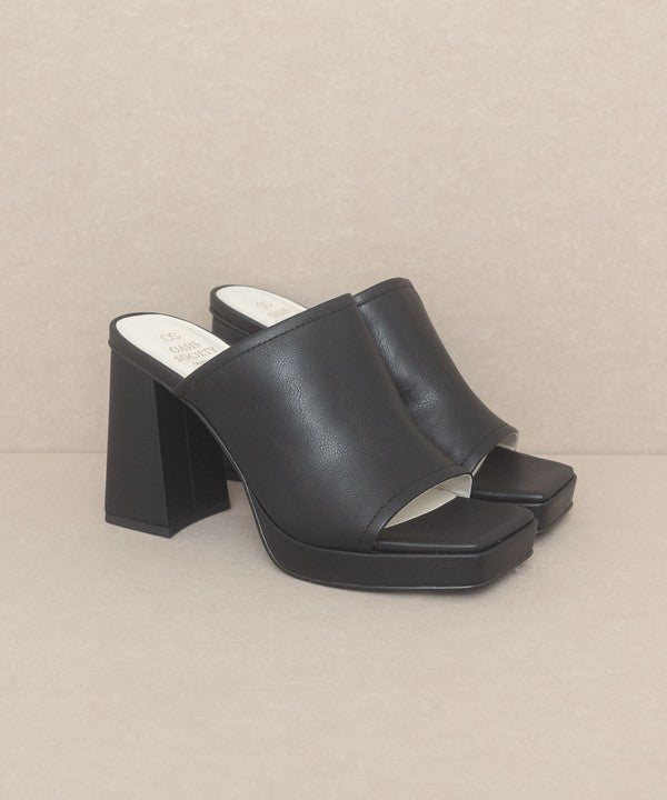 OASIS SOCIETY Vivienne - Slip On Platform Heels - steven wick