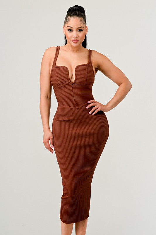 IT FEELS LIKE FALL MIDI DRESS - steven wick