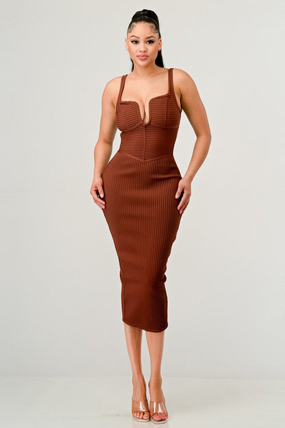 IT FEELS LIKE FALL MIDI DRESS - steven wick