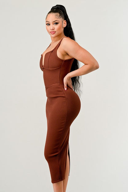 IT FEELS LIKE FALL MIDI DRESS - steven wick