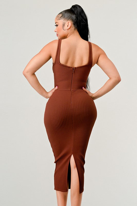 IT FEELS LIKE FALL MIDI DRESS - steven wick
