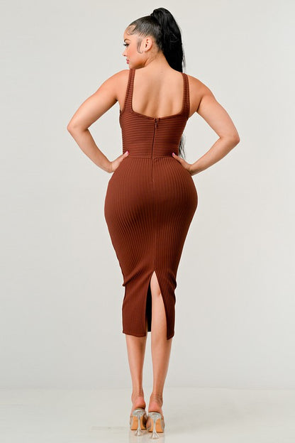 IT FEELS LIKE FALL MIDI DRESS - steven wick