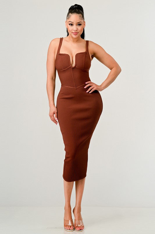 IT FEELS LIKE FALL MIDI DRESS - steven wick