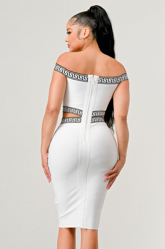 Naya Off Shoulder Bandage Mini Dress - steven wick