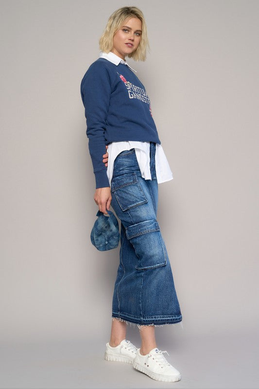 CARGO POCKET LONG SKIRT - steven wick