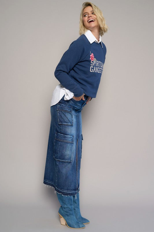 CARGO POCKET LONG SKIRT - steven wick