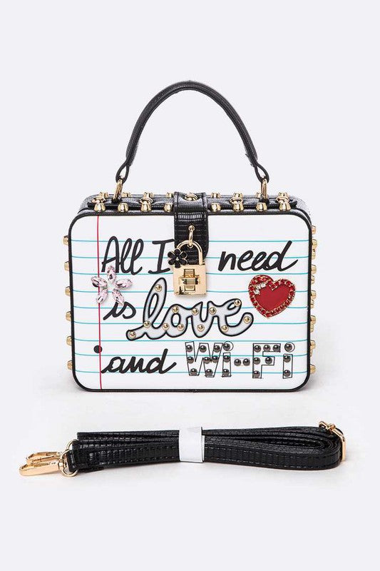 QUEEN LOVE Iconic Top Handle Box Swing Bag - steven wick