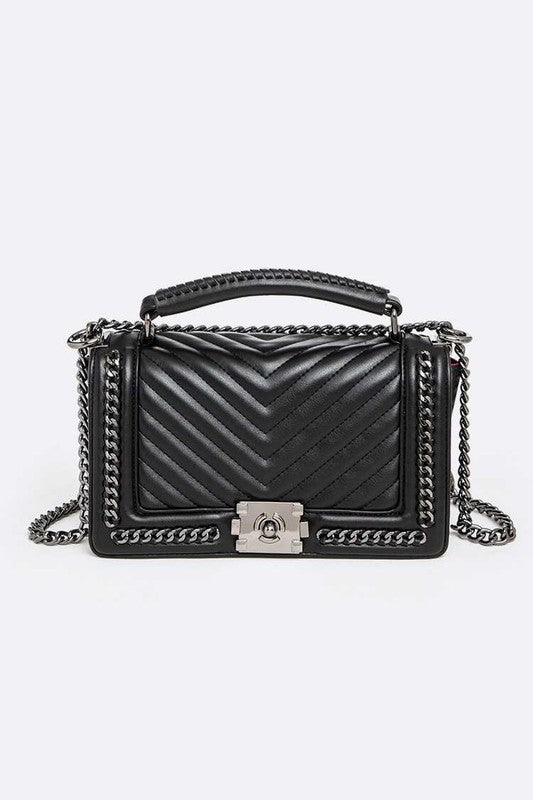 Quilted Designed Fashion Handbag - steven wick