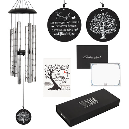 Memorial Serenity Wind Chimes, Thoughtful Gift For Special Occasions or Reflections Amazing Grace Scripture 40&rdquo; - steven wick