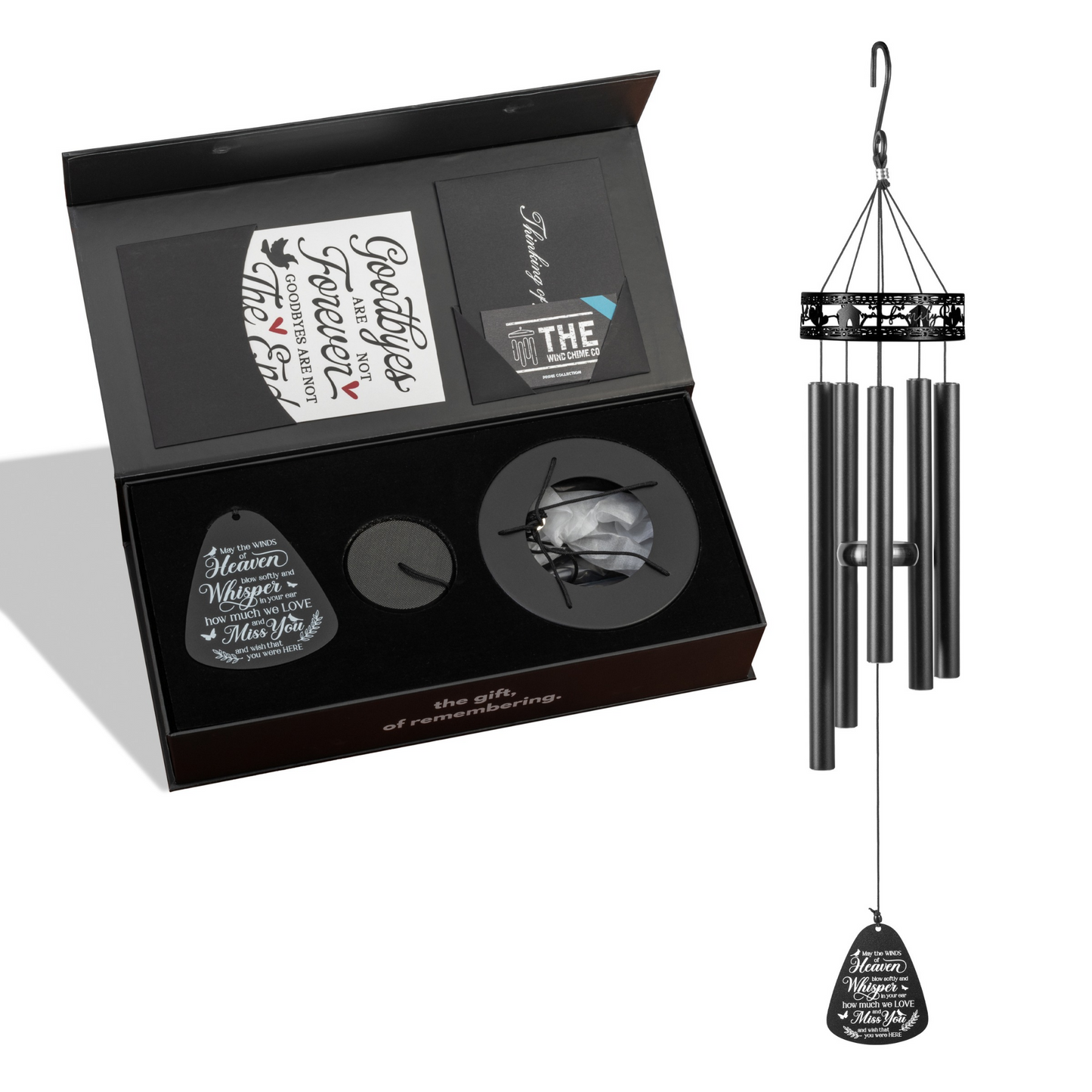 Memorial Serenity Family-Love Wind Chimes, Thoughtful Gift For Special Occasions or Reflections 34&rdquo; - steven wick