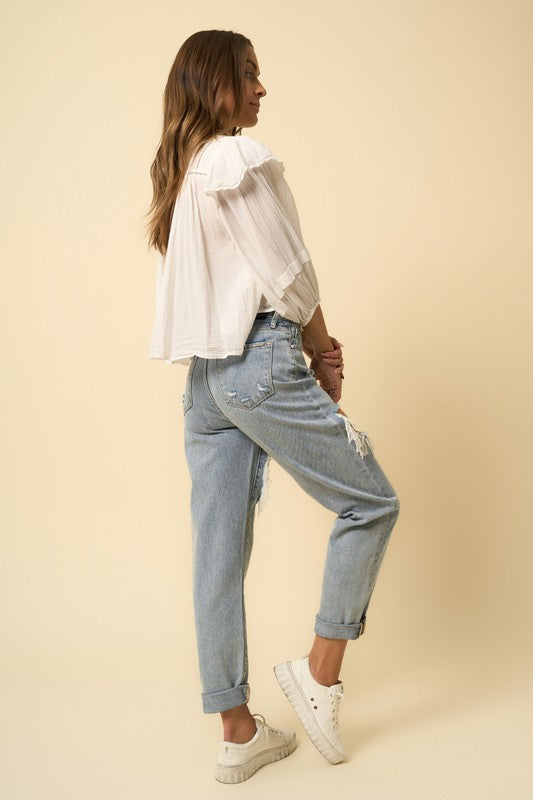 High Rise Straight Jeans - steven wick