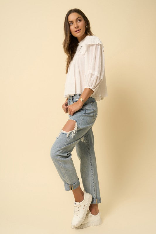 High Rise Straight Jeans - steven wick