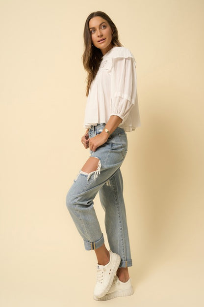 High Rise Straight Jeans - steven wick