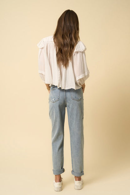 High Rise Straight Jeans - steven wick