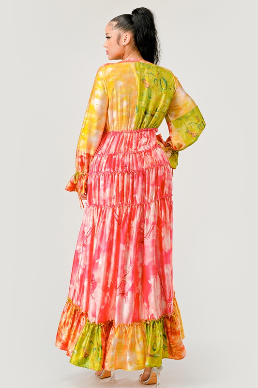 Sunset Breeze Tiered Maxi Dress - steven wick