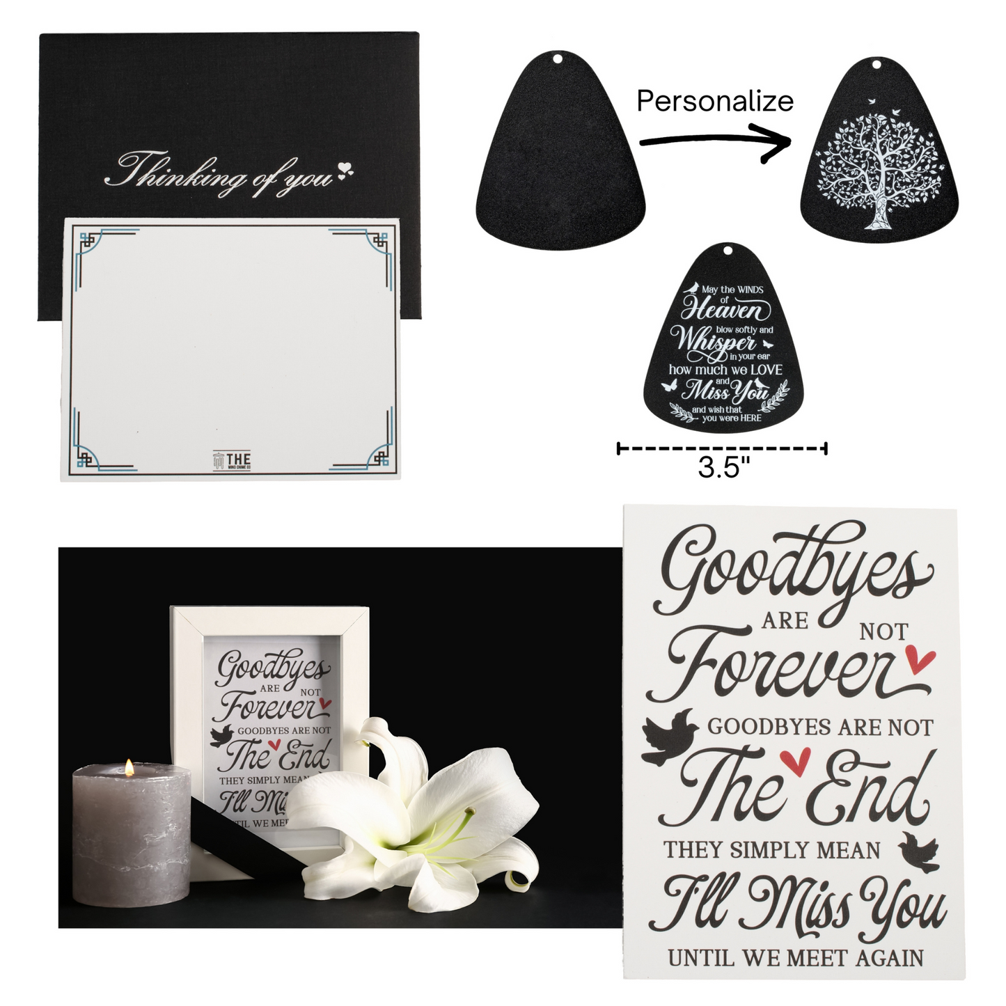 Gift-Bundle - Serenity Family-Love Memorial Wind Chimes, Thoughtful Gift For Special Occasions or Reflections 34&quot; - steven wick