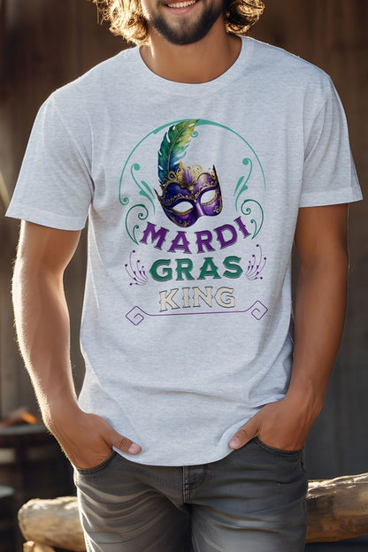 Mardi Gras King Unisex Graphic Tee - steven wick