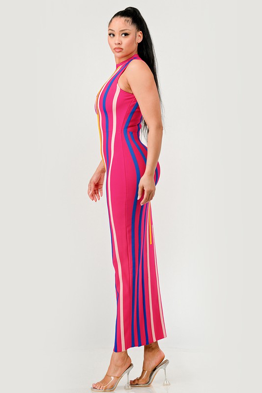 Sleeveless Sunset Boulevard Bodycon Dress - steven wick