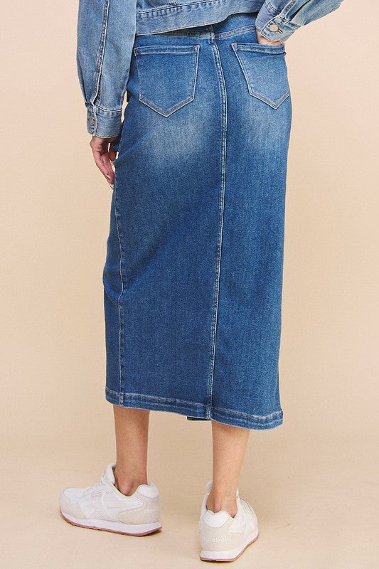 Front Slit Cargo Skirt - steven wick