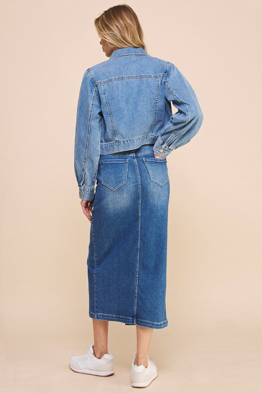 Front Slit Cargo Skirt - steven wick