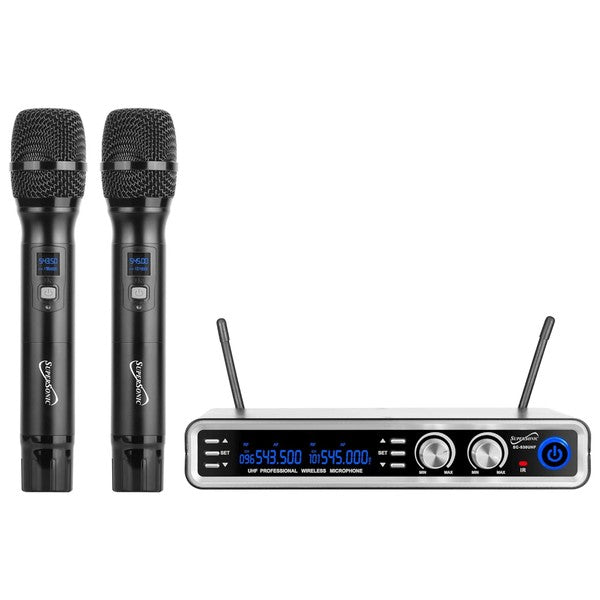 Supersonic UHF Dual Channel Wireless Microphone - steven wick