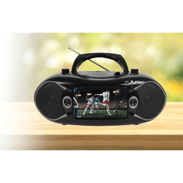 Emerson 7 Inch Bluetooth DVD Boombox w Digital TV - steven wick