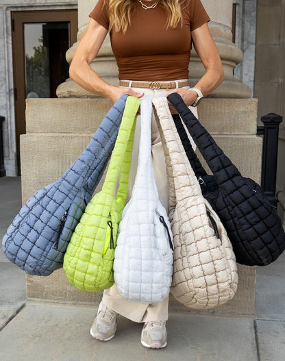 Taylor Quilted Puffer Tote - steven wick