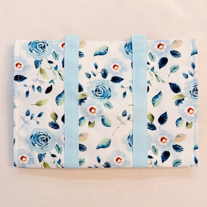 Bloom Blue Floral Couture Tote - steven wick