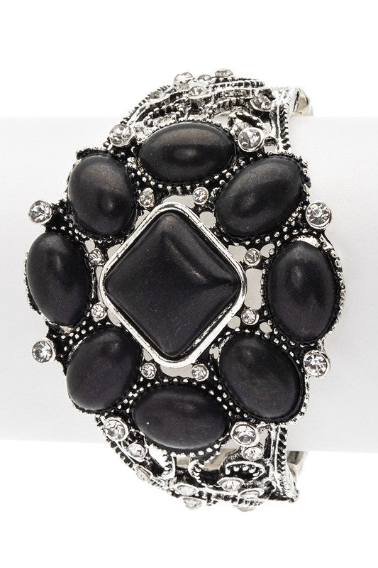 Stone Designed Western Vintage Stretch Bracelet - steven wick