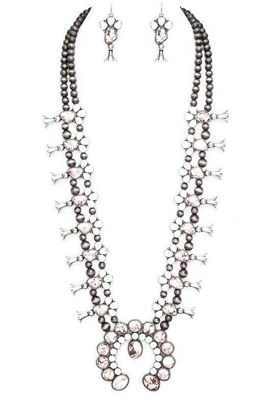 Squash Blossom Western Statement Necklace Set - steven wick