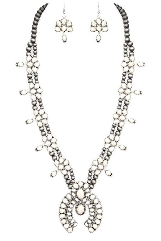 Squash Blossom Statement Western Necklace Set - steven wick