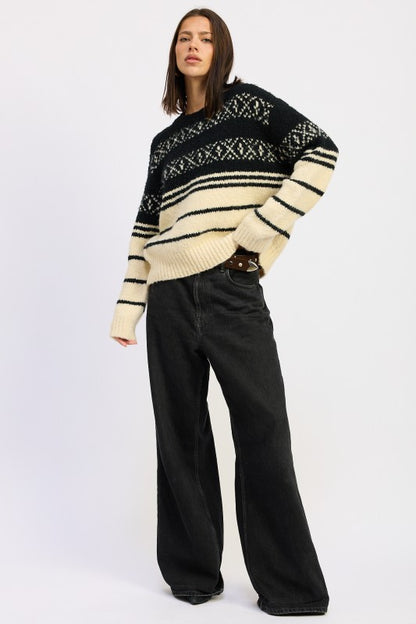 Fair Striped Oversize Sweater - steven wick