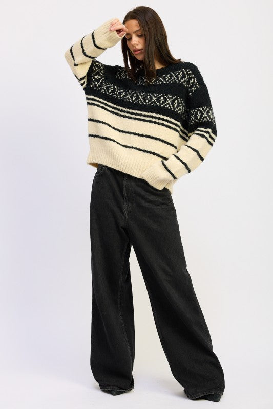Fair Striped Oversize Sweater - steven wick