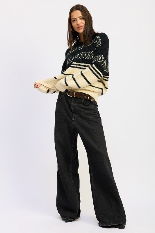 Fair Striped Oversize Sweater - steven wick