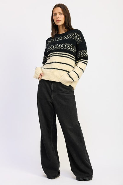 Fair Striped Oversize Sweater - steven wick