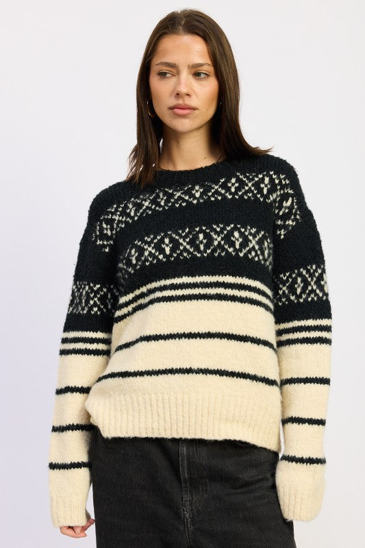 Fair Striped Oversize Sweater - steven wick