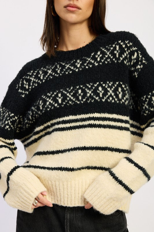 Fair Striped Oversize Sweater - steven wick