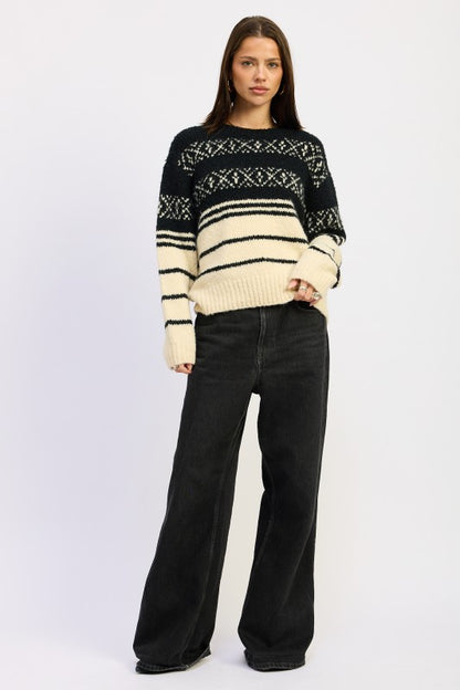Fair Striped Oversize Sweater - steven wick