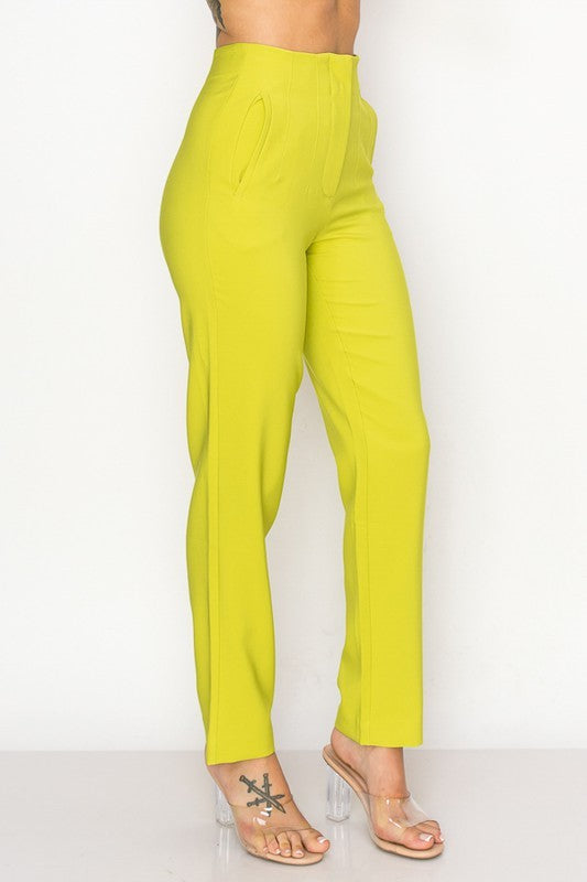Pleated High Waist Dressy Pants STEVEN WICK Pleated High Waist Dressy Pants STEVEN WICK