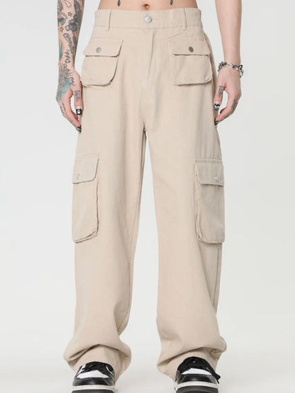 Men's Wide Leg Cargo Pants - steven wick