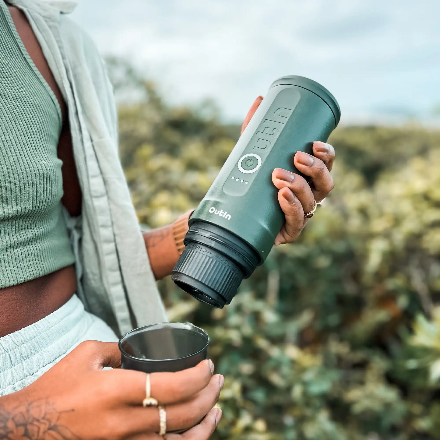 Nano Portable Espresso Machine (Forest Green) - steven wick