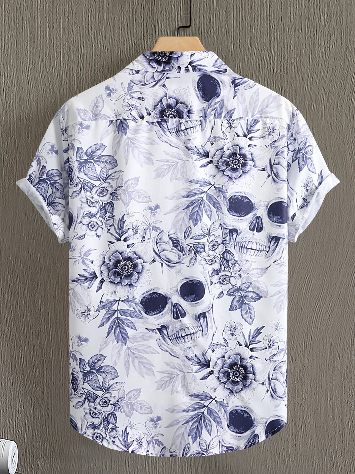 Men's Printed Button Up Short Sleeve Shirt - steven wick