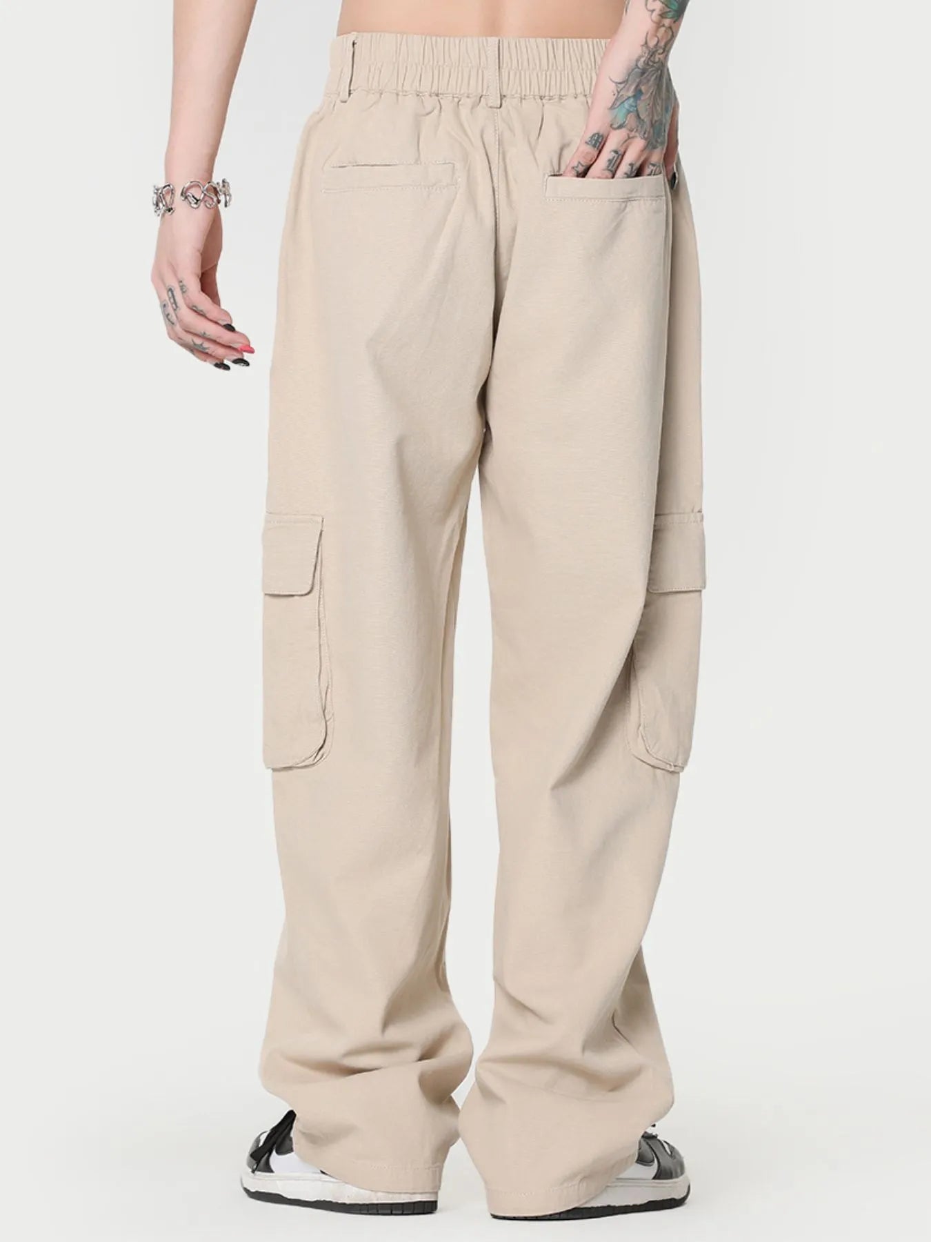 Men's Wide Leg Cargo Pants - steven wick