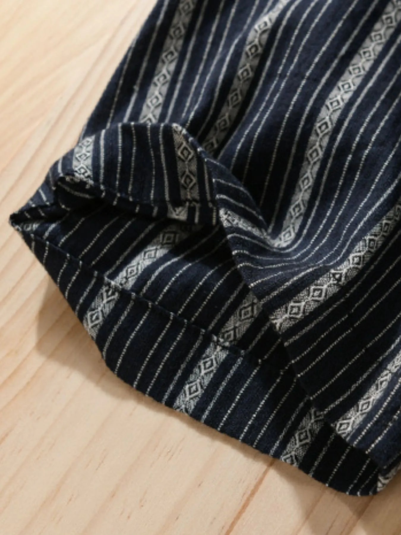 Men's Plus Size Striped Button Up Short Sleeve Shirt - steven wick