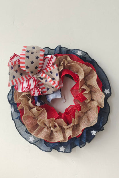 Independence Day Knit Wall Wreath - steven wick