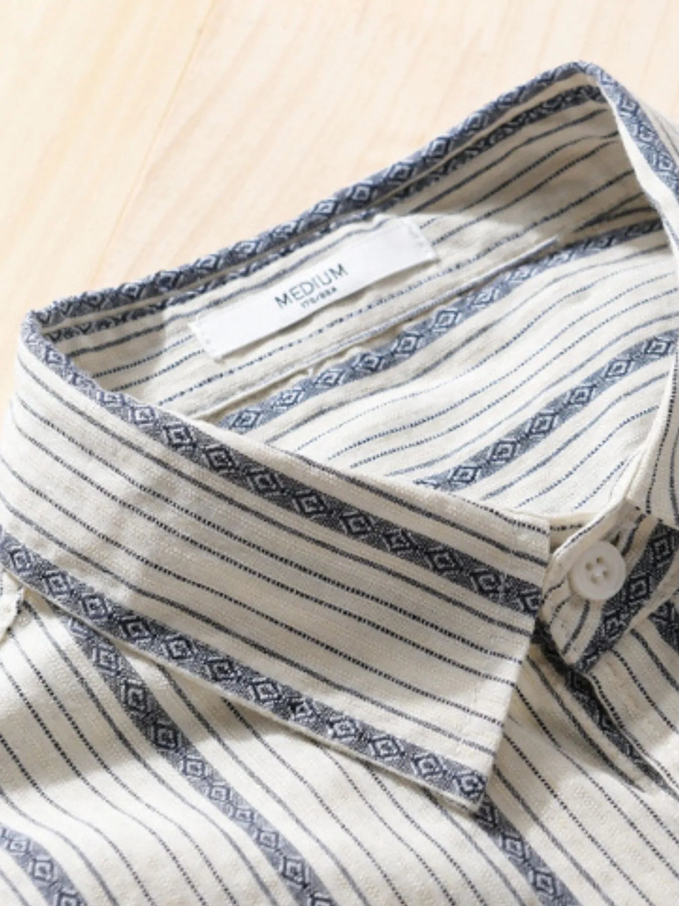 Men's Plus Size Striped Button Up Short Sleeve Shirt - steven wick