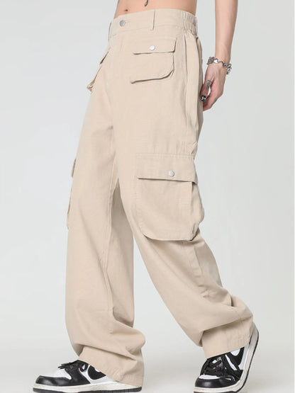 Men's Wide Leg Cargo Pants - steven wick