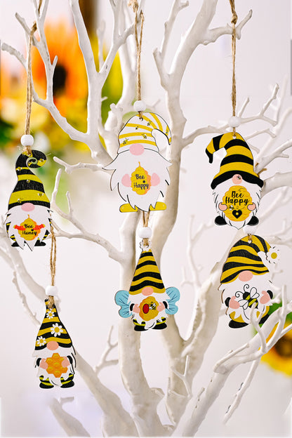 3-Pack Bee Wood Gnome Ornaments - steven wick