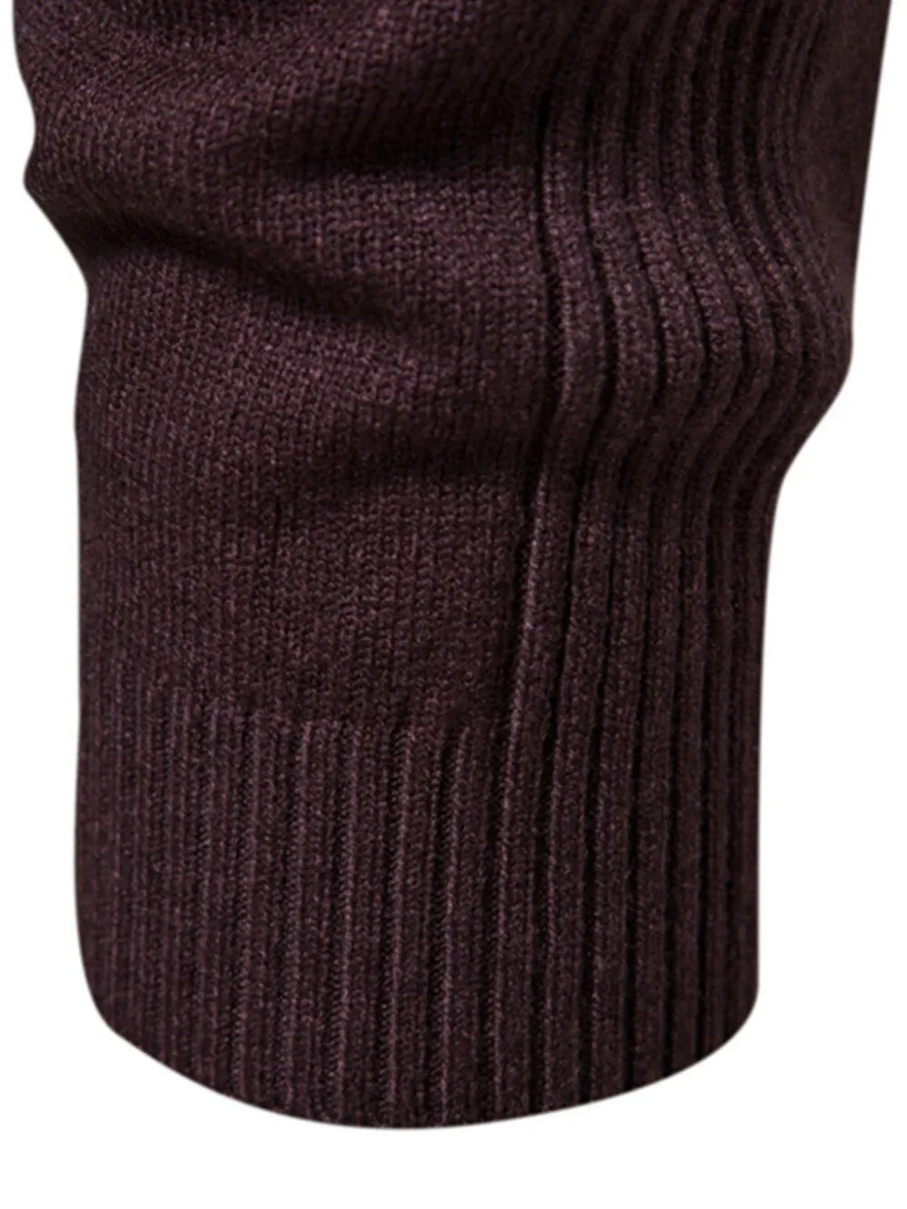 Men's Mock Neck Long Sleeve Sweater - steven wick