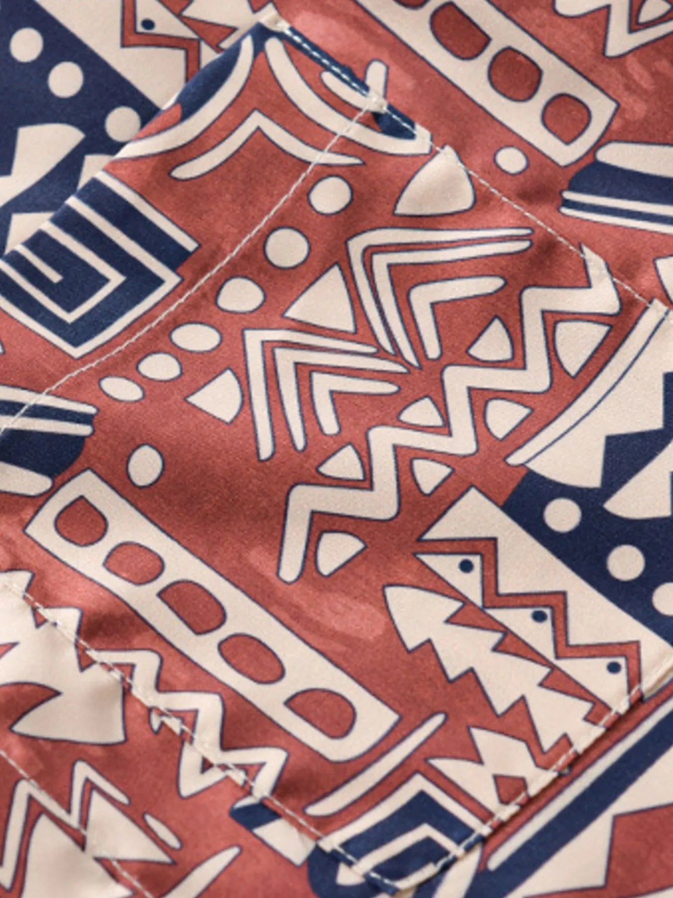 Men's Plus Size Printed Button Up Short Sleeve Shirt - steven wick